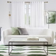 thumbnail image 3 of NICETOWN Privacy Sheer Curtains for Kitchen, Non-See-Through Sheer Curtains Light Filtering Living Room Curtains Back Tab Sheer Curtain Panels, Pure White, 52"x63", 1 Pair, 3 of 11