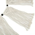 thumbnail image 4 of 42.5"x 9" Macrame Wall Hanging Curtain Fringe Garland Banner Bohemian Wall Decor Crafts-Home Decor Artisanal Woven Cotton Boho Decor Tapestry Cotton - Tapestry Wall Hanging, 4 of 7