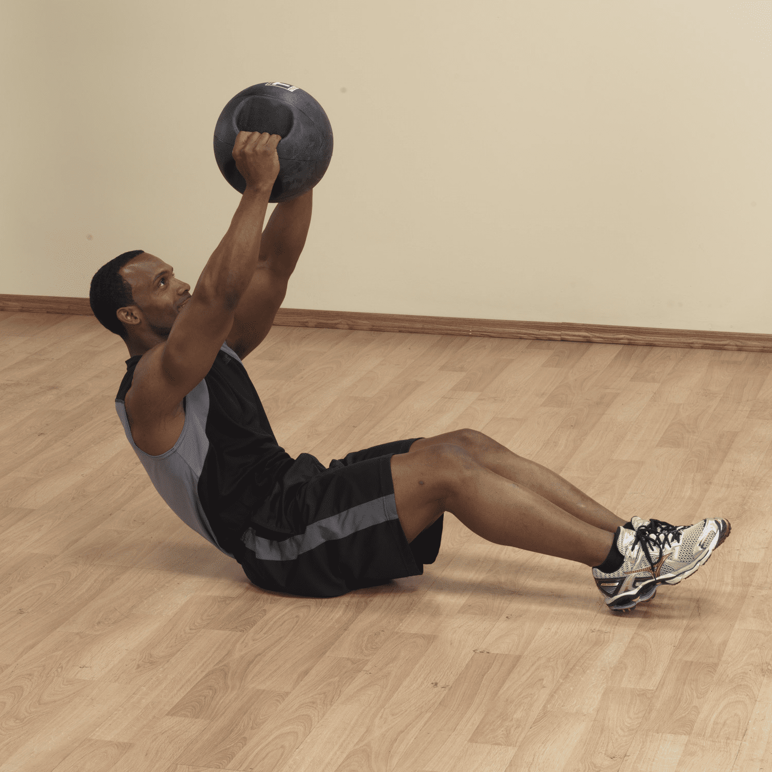BSTDMB25 25lb BLack Dual Grip Medicine Ball