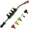 thumbnail image 1 of High Pressure Lance, 15 Inch Jet High Pressure Lance with 5 Adjustable Nozzle for Power Wash Compatible with Karcher K Series K1/K2/K3/K4/K5/K6/K7 Acc, 1 of 5