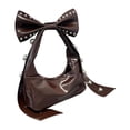 thumbnail image 1 of Bolsa de hombro bolso para mujeres Goth Y2K Pouch para viajes de viaje al aire libre Café, 1 of 8