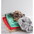 thumbnail image 2 of Contemporary Home Living Blue and Black Bone Embroidered Rectangular Pet Towel 44" x 27.5", 2 of 5