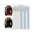 thumbnail image 4 of DYMADE Women's Solid Hot Drilling Hollow Out Long Sleeve Round Neck Casual Loose Tops, 4 of 4