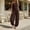 #095-Brown, variant on TaTaai Womens Two Piece Outfit One Shoulder Sleeveless Ruched Top with Elastic Cuff Pocket Harem Pants Solid Soft Breathable Boho Set Gift