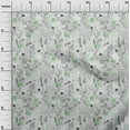 thumbnail image 3 of oneOone Georgette Viscose Green Fabric Floral Fabric For Sewing Printed Craft Fabric By The Yard 42 Inch Wide, 3 of 4