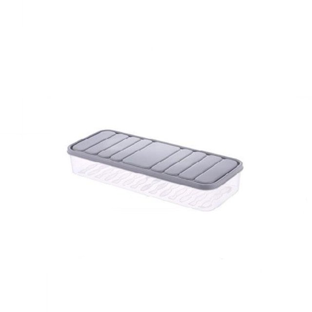 Caja de almacenamiento de huevos portátil para cocina, soporte para refrigerador, organizador de alimentos, bandeja de almacenamiento duradera