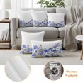thumbnail image 6 of Spring Farmhouse Pillow Covers 2 Pack Style Plant Blue Flowers Butterfly Pillowcase Waterproof Outdoor Throw Pillow Cover for Patio Garden Square Cushion 16”x16”, 6 of 9