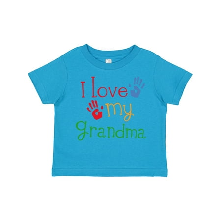 

Inktastic I Love My Grandma Gift Toddler Boy or Toddler Girl T-Shirt