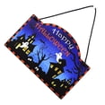 thumbnail image 2 of Toystoory Letrero colgante para puerta de Halloween, colgador de calabaza decorativo feliz de madera, accesorios de placa para ventana, colgante para Kits de decoración para fiestas Tipo 5 Toystoory HA063925-05, 2 of 6