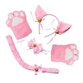 thumbnail image 4 of Disfraz de gato de anime Macarena Traje de juego de cosplay Rosado, 4 of 7
