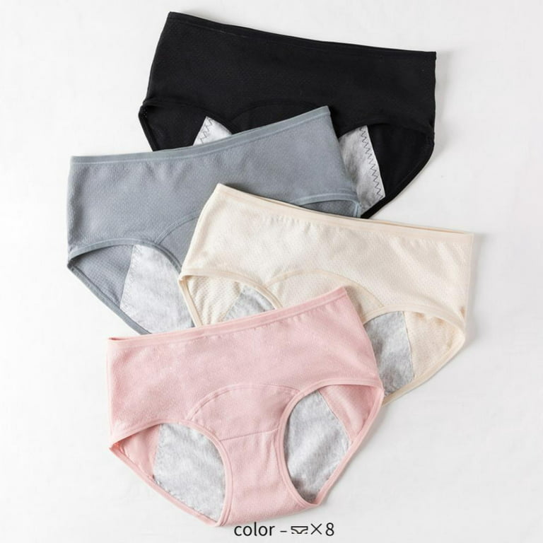 DEFNES Women's Underwear Leak Proof Menstrual Underwear Cotton