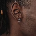 thumbnail image 2 of TANGPOET Dragon Earrings 925 Sterling Silver Men's Silver Earrings Hoops Punk Cool Huggie Hoops Earrings for Women Men…, 2 of 6