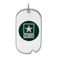 thumbnail image 1 of Sterling Silver Rhodium-plated US Army Star Dog Tag, 1 of 3