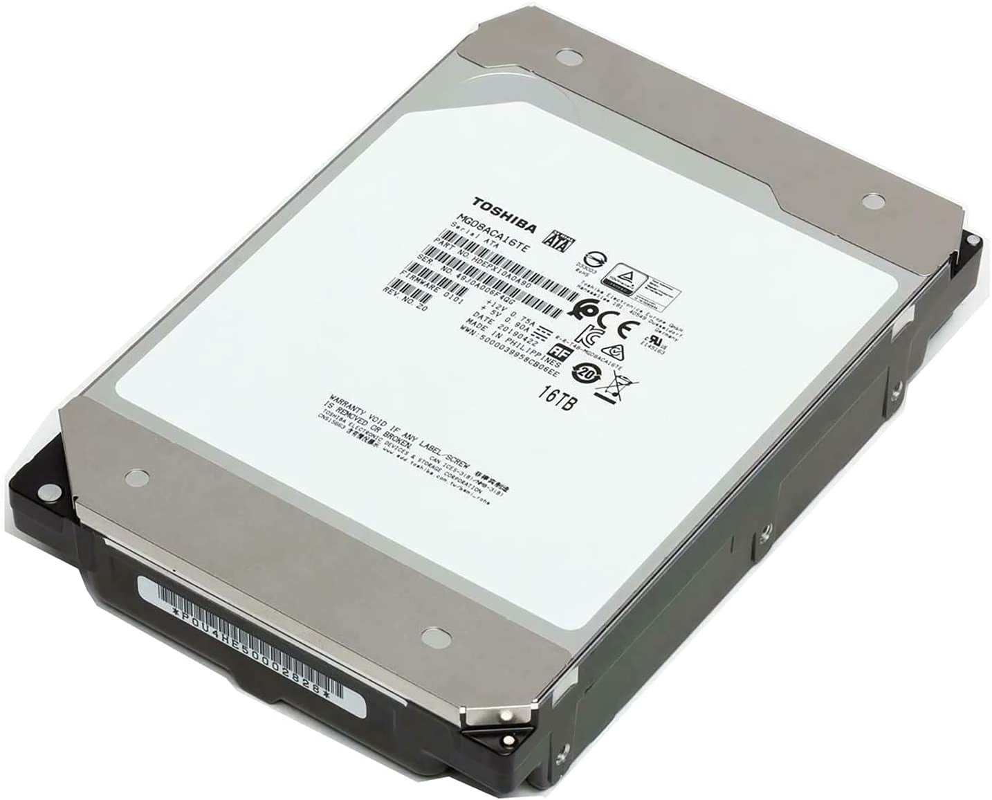 Toshiba MG08 16TB Enterprise Desktop Hard Drive - SATA 6.0Gb/s
