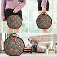 thumbnail image 5 of BZSMCE Makeup Bag Large Travel Cosmetic Bag with Adjustable Dividers Fashion Lush Love Blooms Printed, 5 of 7
