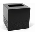 thumbnail image 2 of Soporte cuadrado de metal para caja de pañuelos con base magnética, moderno soporte para pañuelos de papel en forma de cubo para baño, dormitorio, oficina y tocador (negro), 2 of 5