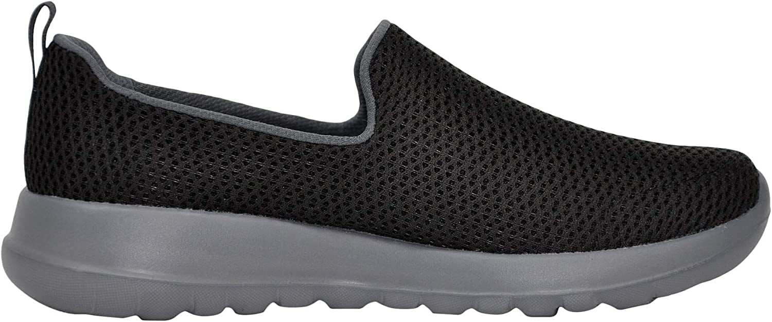 skechers womens gowalk joy predict suede trainers black black