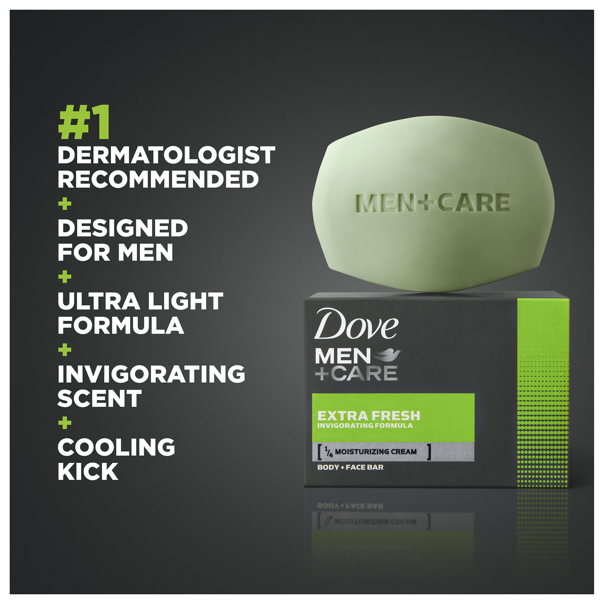 Dove Men+Care Extra Fresh Three in One Cleanser for Body Face and Shaving Bar  Soap, 6 ct / 3.75 oz - Harris Teeter