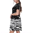 thumbnail image 2 of Vsdgher Art Céleste de Paysage Cosmique pour Femmes Été 2025 Robes Midi Maxi Décontractées Légères à Manches Courtes à Col Rond Robe de Plage, 2 of 6