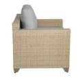 thumbnail image 5 of Afuera Living Contemporary Wicker / Rattan Outdoor Club Chair in Stone, 5 of 6