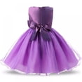 thumbnail image 4 of GYRATEDREAM Baby Flower Girl Dresses Pageant Lace Dresses Girl Wedding Dress Toddler Formal Dress Party Bowknot Tutu Gown Dress,Size 3-4 Years, 4 of 5