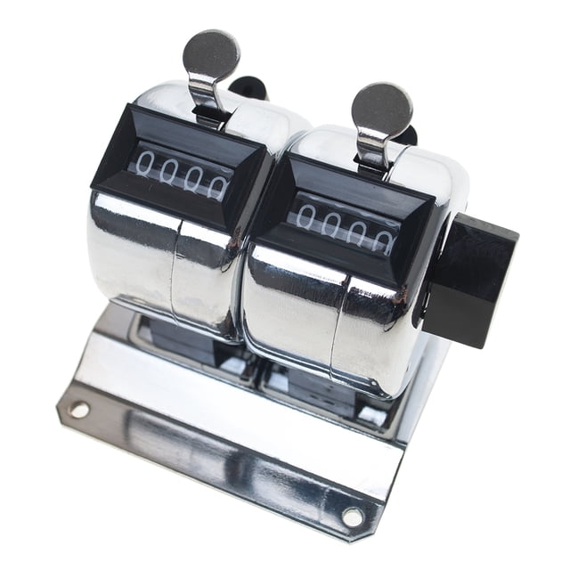 TOPTIE 2-Unit Desktop Tally Counter, Counter Clicker with Base, for Event, People, Inventory