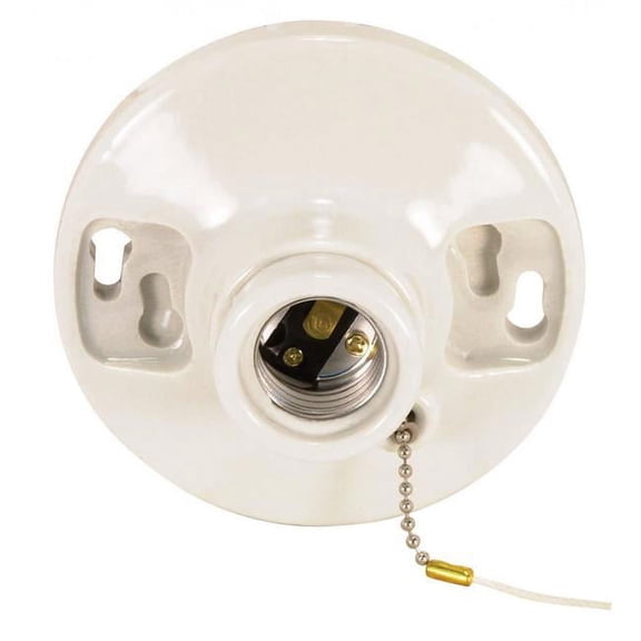 Lamp Holder,250W,250V,White 90/443