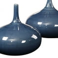 thumbnail image 3 of Uttermost Zayan 2-Piece Coastal Style Ceramic Vase Set in Blue, 3 of 6