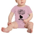 thumbnail image 2 of Sorry I Can't I Have Plans With My Chi-Poo Love Pet Dog Cute Baby Bodysuit Baby Clothes (Pink, 0-3 Months), 2 of 5