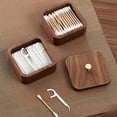 thumbnail image 4 of Nordic Simple Black Walnut Dental Floss Box Home Personalized Box,1 x organizer box,wood, 4 of 6