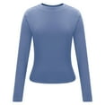 thumbnail image 4 of Womens Base Layer Slim Fit Stretch Shirt Lightweight Thermal Undershirt Breathable Long Sleeve Comfortable Tops, 4 of 5
