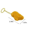 thumbnail image 3 of KTTECTOA Fake Cooked Fry Chicken Keychain Simulation Artificial Food Model Fake Food Props Meat for Kitchen Home Party Decoration Market Food Sample Display (1 Pack) Clearance Birthday Gifts Canada Da, 3 of 7
