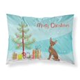 thumbnail image 1 of ""Caroline'S Treasures Brown Prague Ratter Christmas Tree Fabric Fundas De Almohada Estándar Multicolor"", 1 of 1