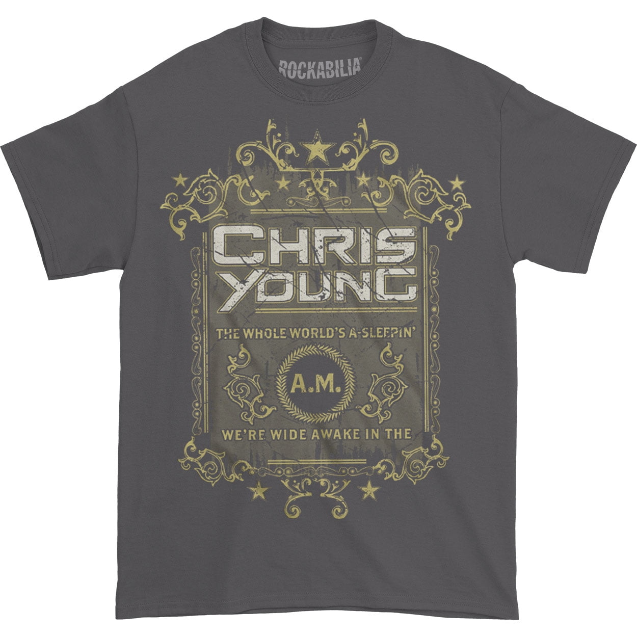 Chris Young Men's The Whole World's A Sleepin T-shirt Medium