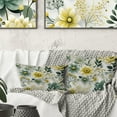 thumbnail image 3 of Designart "Green Bohemian Chic Essence" Floral Printed Throw Pillow, 3 of 5