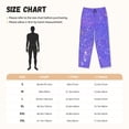 thumbnail image 3 of Fotbe Purple Glitter Pantalones de Pijama para Mujer, Pantalones de Dormir, Pantalones Pj con Cordón y Bolsillos-Small, 3 of 6