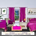 thumbnail image 3 of Violet Red  Tab Top  Sheer Sari Curtain / Drape / Panel   - 60W x 63L - Piece, 3 of 4