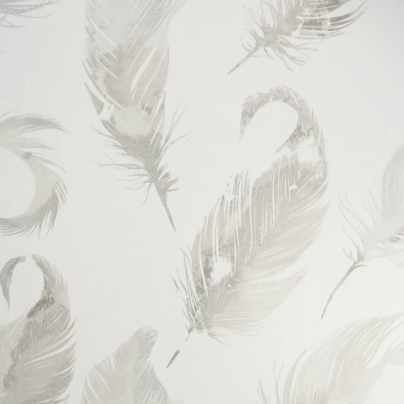 Watercolour Feather Soft Gold Wallpaper