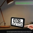 thumbnail image 5 of Clock with Indoor Temperature & Humidity Digital Wall Clock Desk Clock Seniors, 5 of 19