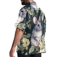 thumbnail image 3 of Cat Men's Short Sleeve Spread Collar Beach Shirts Casual Printed Button Down Unisex Summer Tops, 3 of 6