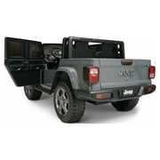 Jeep Gladiator Rubicon 12V Battery Powered Ride on, 2 Seater, Children Ages 3-5, Max Spped 5 MPH, Gray