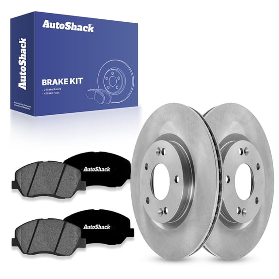AutoShack Front Brake Rotors & Premium Pads for Hyundai, Santa Fe 2007-2009, AWD FWD V6 2.7L 3.3L - 11.73" (298 mm), 5-Lug