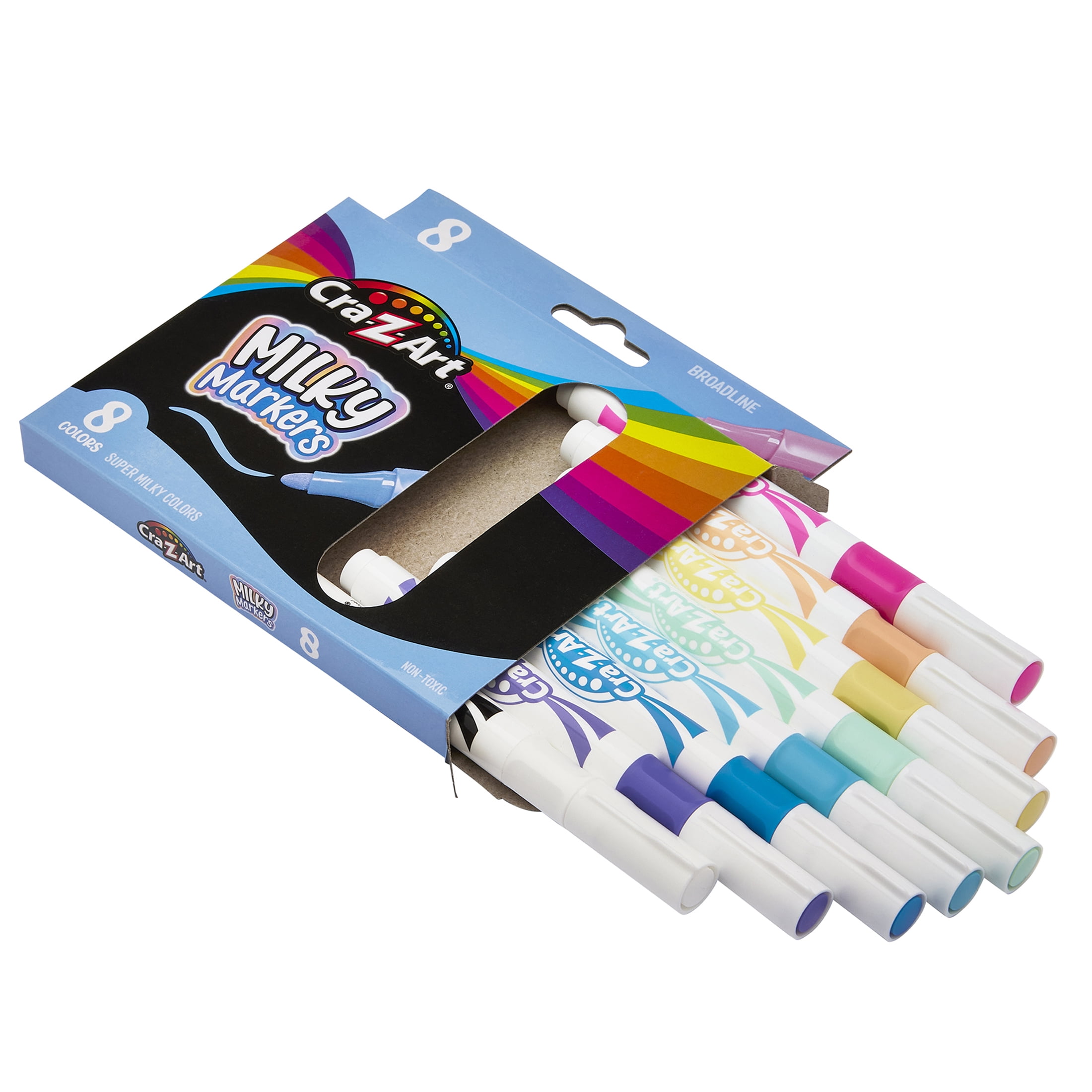 Cra-Z-Art Broadline Super Milky Markers, 8 Count - Pastel Markers