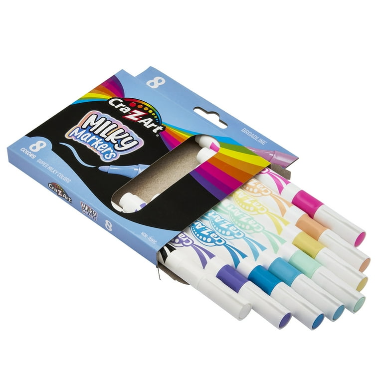 Cra-Z-Art Broadline Super Milky Markers, 8 Count - Pastel Markers