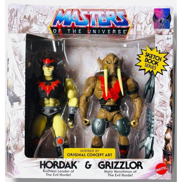 Cuaderno de Bocetos Masters del Universo Hordak y Grizzlor