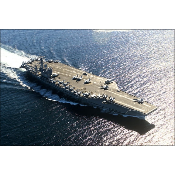 24"x36" Gallery Poster, USS Nimitz (CVN-68), a US Navy aircraft carrier