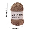 thumbnail image 3 of JGJJUGN 5 Strands Milk Cotton Crochet Yarn, DIY Knitting Thread, Soft Acrylic Wool Ball for Sweaters, Dolls, Scarves, Bags, Crafting Projects, All Season Use, 3 of 6