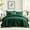 Emarald Green, variant on Ameha 3 Piece Quilt Set Chevron Bedspread Reversible Ultrasoft Microfiber Adult Bedding White Color Queen