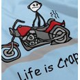 thumbnail image 4 of Life is Crap Motorcycle Flat Funny Shirt Cool Gift Idea Edgy T-Shirt Tee, 4 of 7