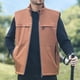 thumbnail image 1 of Ceisia Men's solid color warm hooded zipper cardigan sleeveless outerwear Gift, 1 of 5